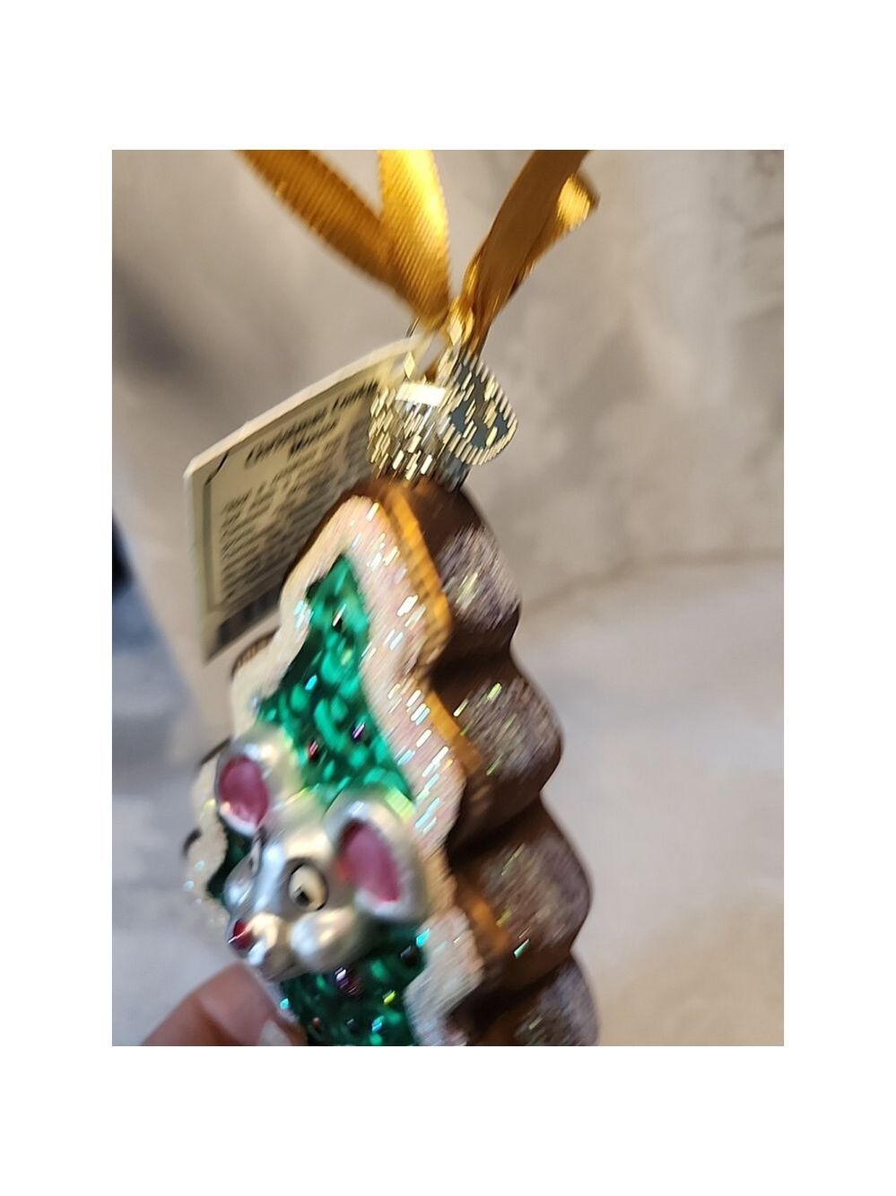 Old World Christmas Cookie Mouse Ornament 2001 - Picture 4 of 9